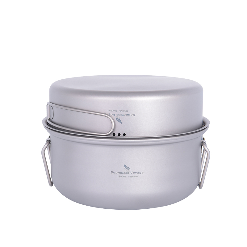 Camping Cooking Pan Set - Набор походной посуды Boundless Voyage Titanium