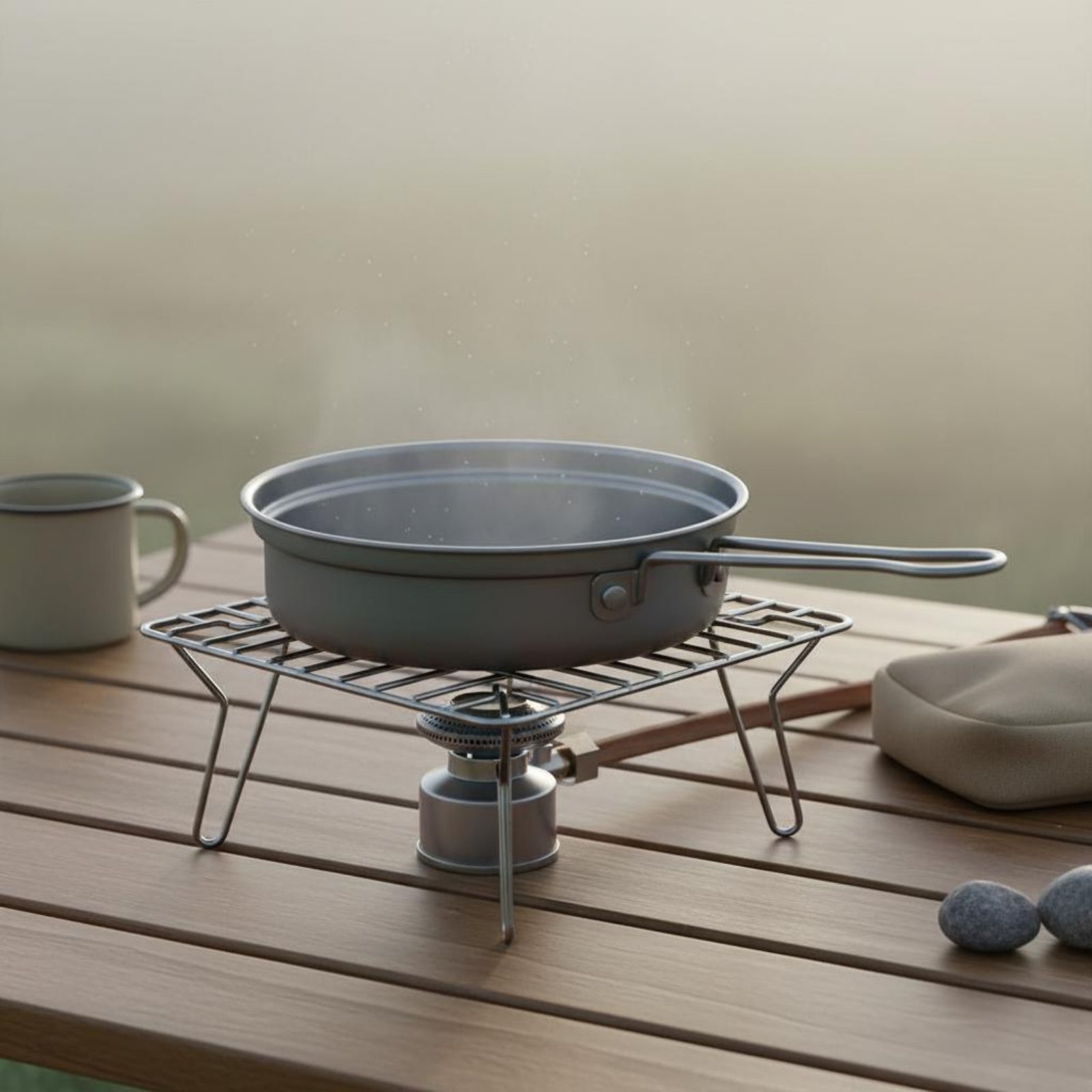 Camping Cooking And Dining Set - Набор металлической посуды для кемпинга из
