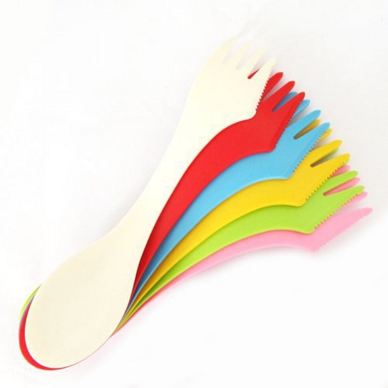 Набор походной посуды 3-в-1 из – обзор и цена Camp Spork Set