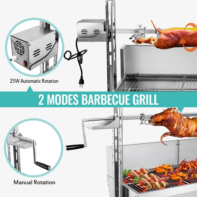2-в-1 гриль-барбекю, жаровня,  – обзор и цена Camping Cooking Equipment Electric
