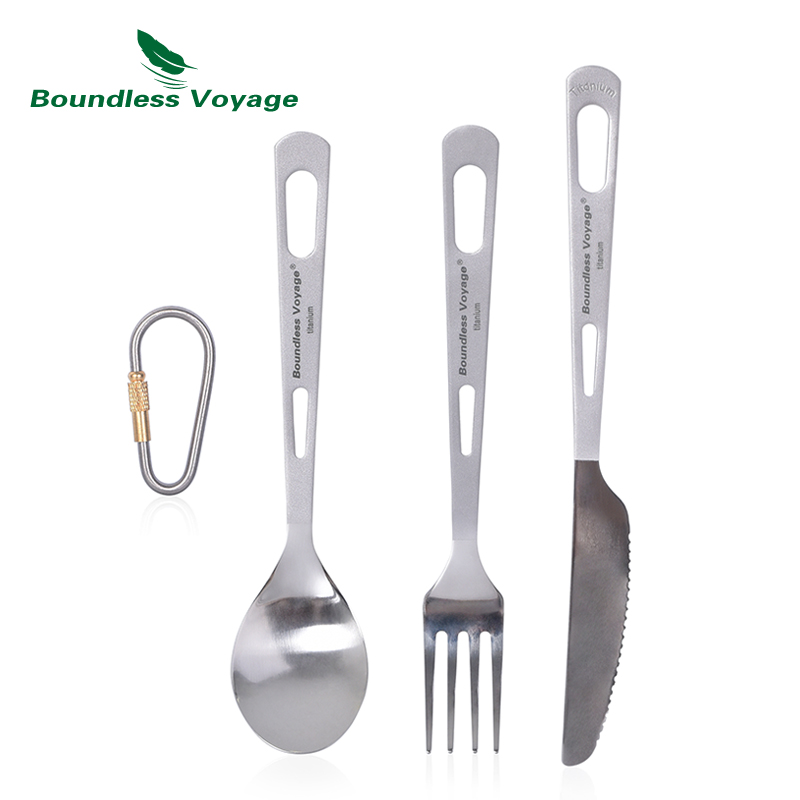 3 шт./набор, титановые столовы – обзор и цена Camp Spork Set